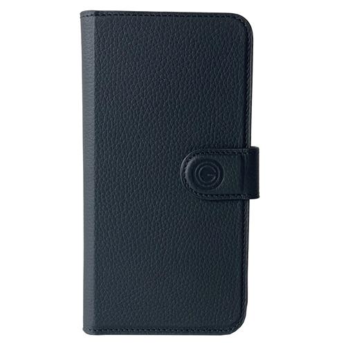iPhone 15 Plus, Joss schwarz, Book-Cover Echtleder