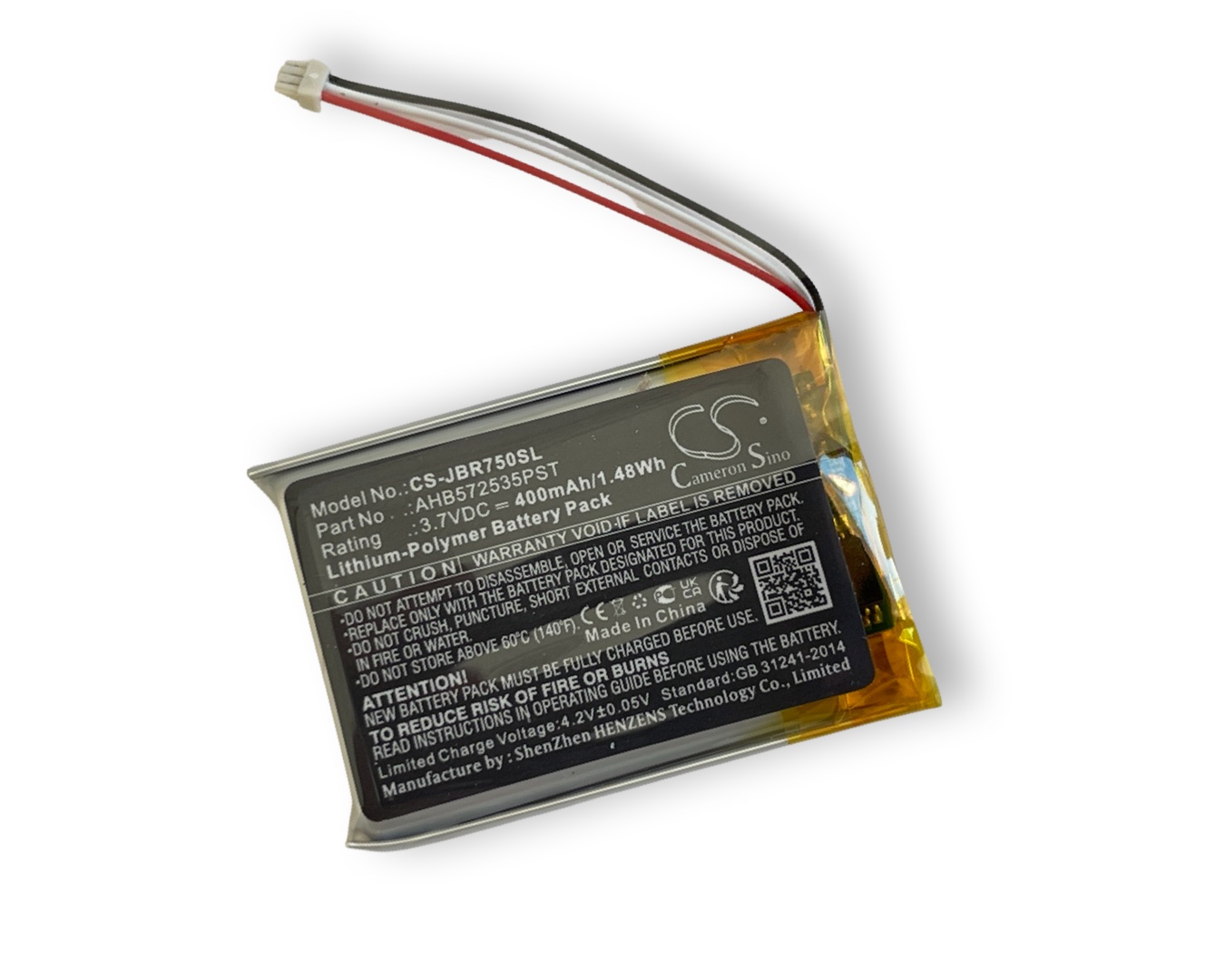Akku ersetzt Jabra AHB572535PST passend für Evolve 75