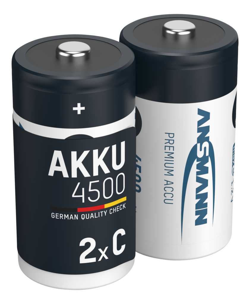 Ansmann maxE A4500C, Baby, C, 1.2V 4500 mAh Ni-MH Akku 2er Pack