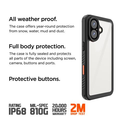 iPhone 16, Avalanche Case schw.