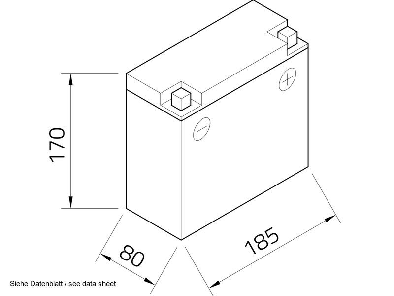 Intact GEL51913 GEL-Motorradbatterie ersetzt DIN51913 passend für BMW mit ABS