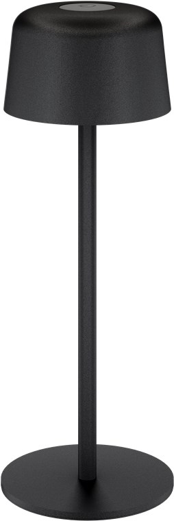 Kabellose LED-Tischleuchte, Grösse S, 25 cm, schwarz