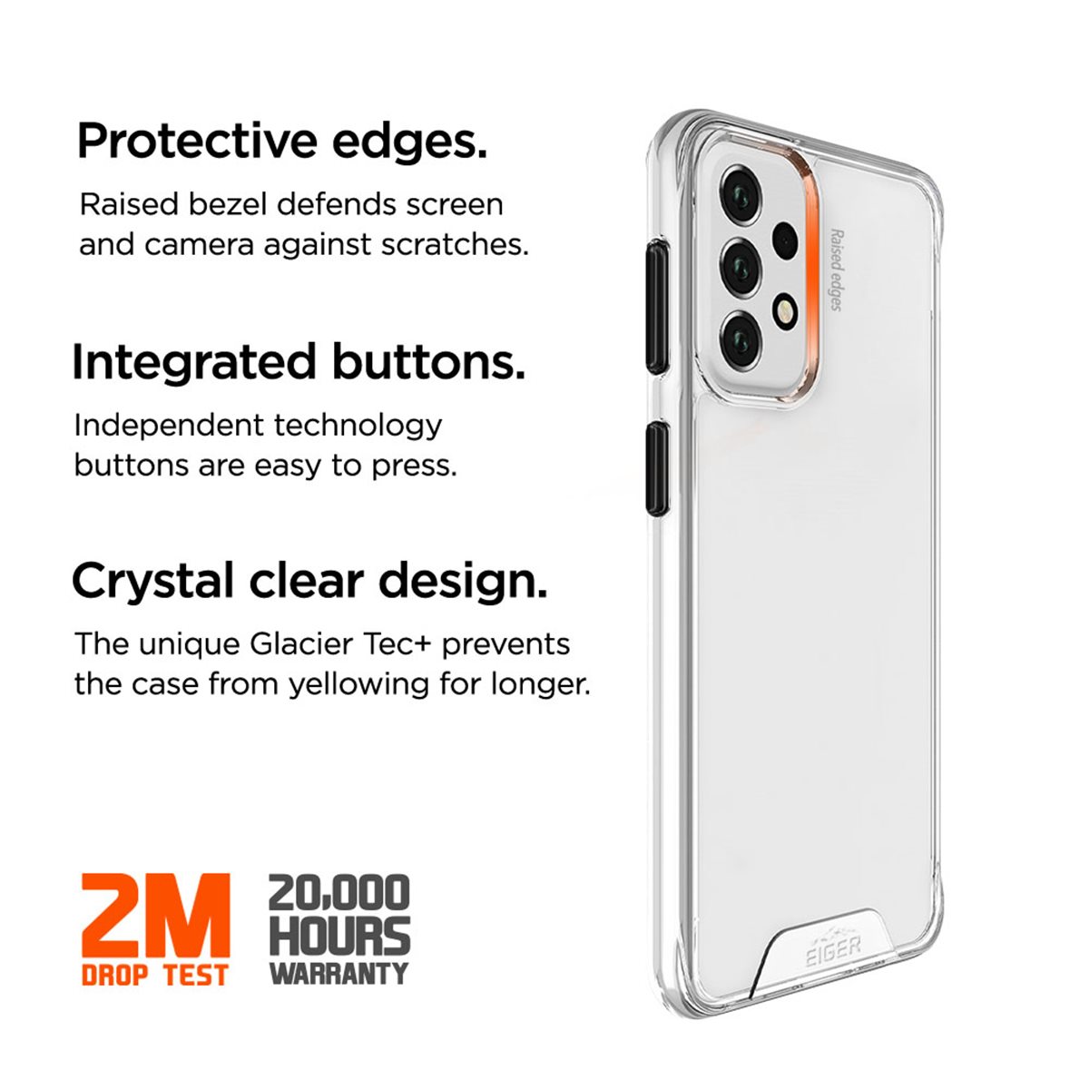 EIGER SAMSUNG GALAXY A33 5G HARD-COVER GLETSCHER KLAR