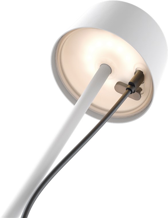 Kabellose LED-Tischleuchte, Größe S, 25 cm, weiss