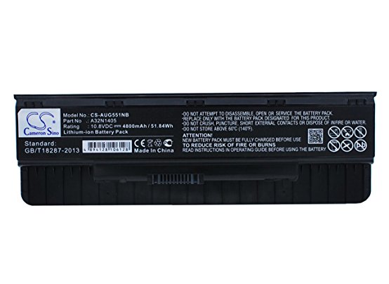 Akku ersetzt Asus A32N1405 passend für G551, G58 5200mAh