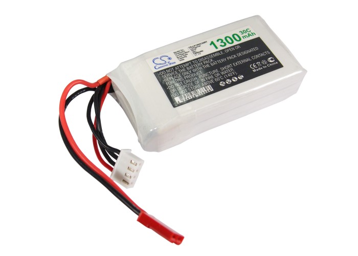RC Akku-Pack 11.1V 1200mAh Li-Polymer 3S1P, C15, mit XT60 Stecker