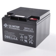 B.B. Battery BP26-12, 12V 26Ah AGM Bleiakku 175x166x123mm