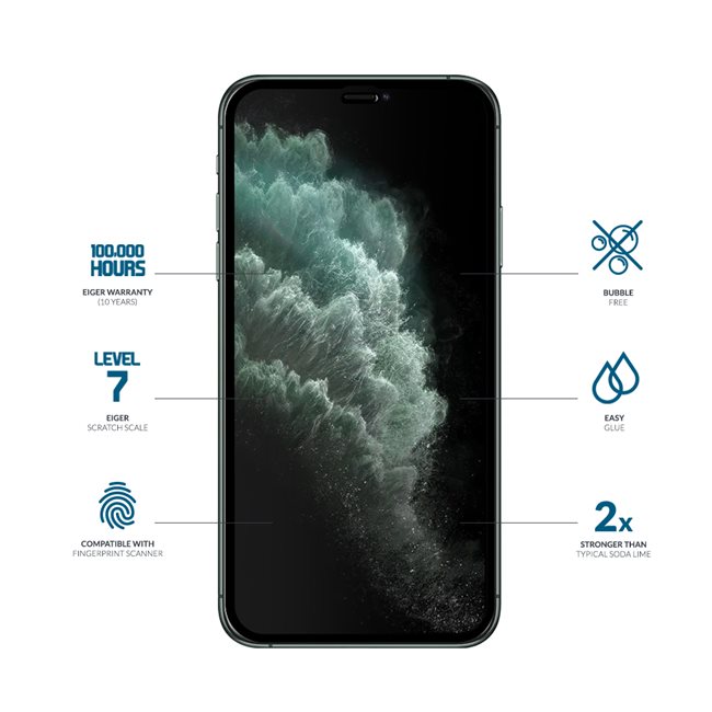 EIGER APPLE IPHONE 12/12 PRO DISPLAY-GLAS 3D GLASS CLEAR