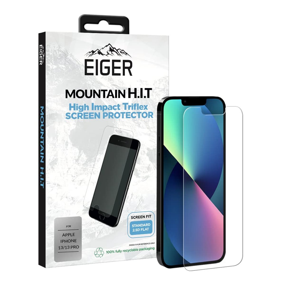 EIGER APPLE IPHONE 14 PRO DISPLAY-GLAS (1ER-PACK) HIGH IMPACT TRIFLEX KLAR