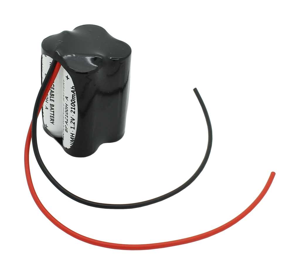 Notleuchten Akku 4.8V 2100mAh Ni-MH, F2x2 A mit 200mm Kabel