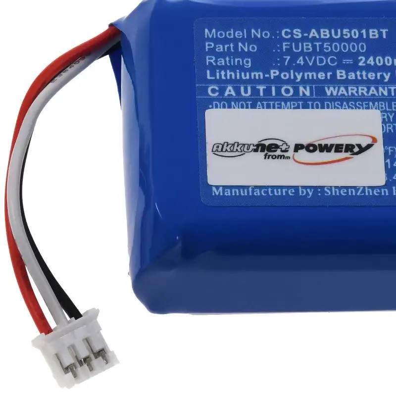Akku ersetzt ABUS Secvest FUBT50000, 7.4V 2500mAh Li-Poly