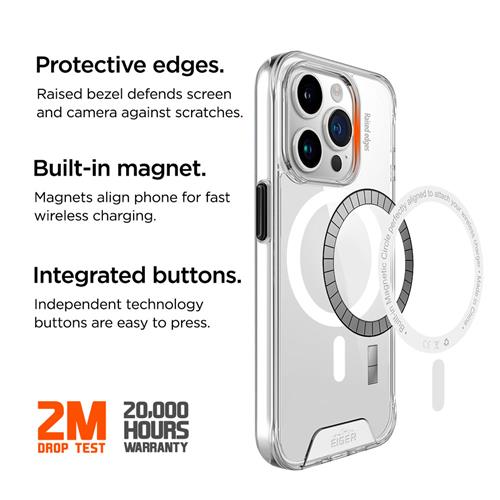 iPhone 15 Pro Max, Glacier Magsafe Case transparent