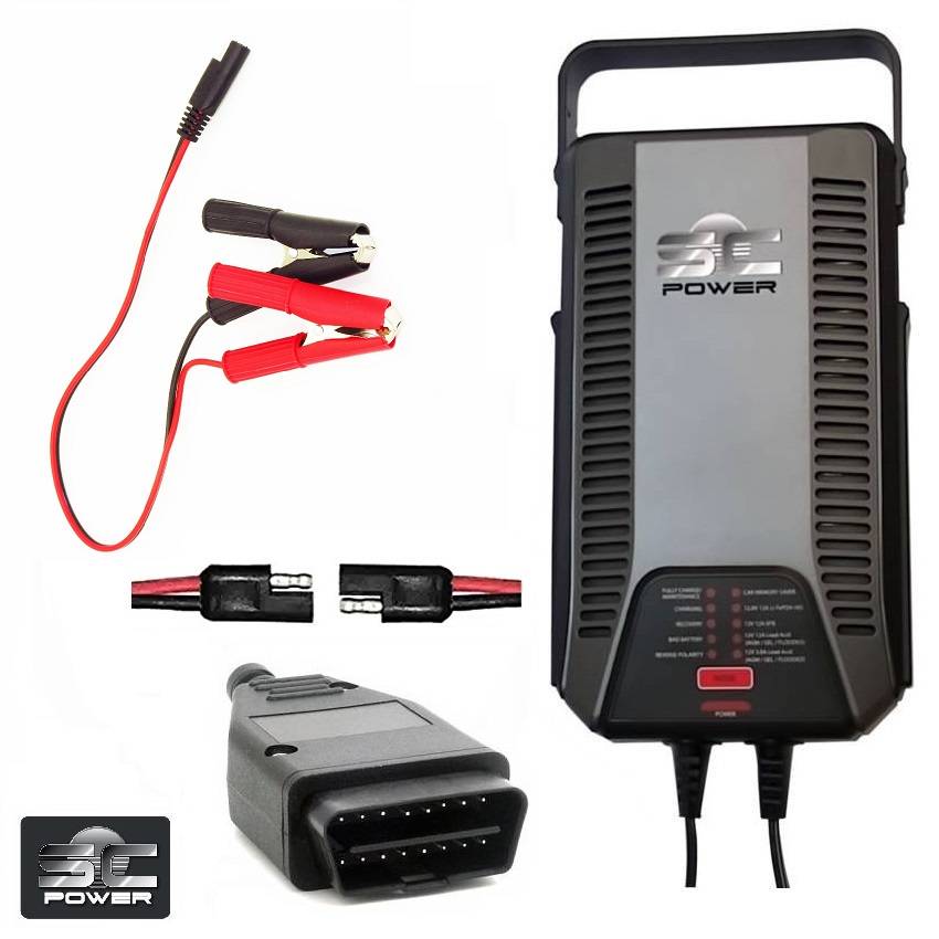 SC Power SC120 12V OBDII Ladegerät für Autobatterien