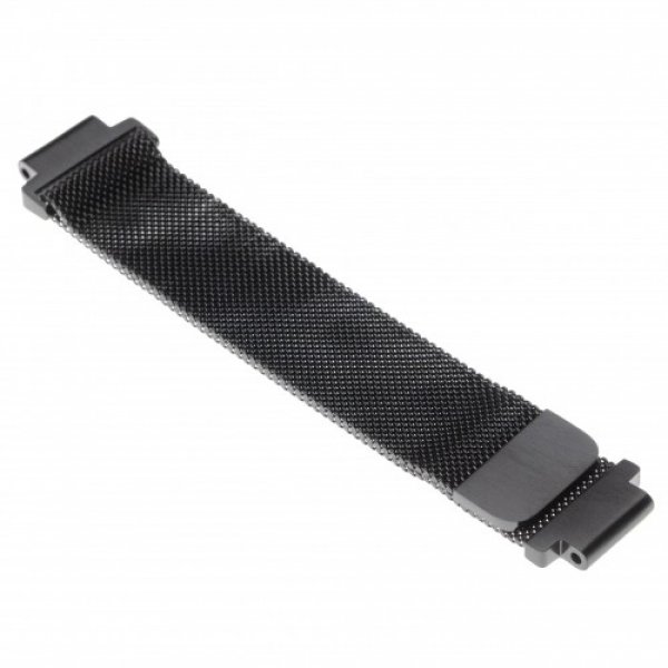 Armband Edelstahl Schwarz (S) magnet für Garmin Forerunner 620, 630, Approach S5