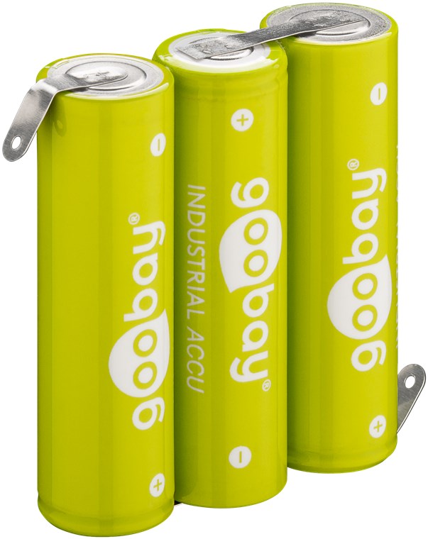 Akku-Pack F3x1 AA 3.6V 2100mAh Ni-MH mit Z-Lötfahne