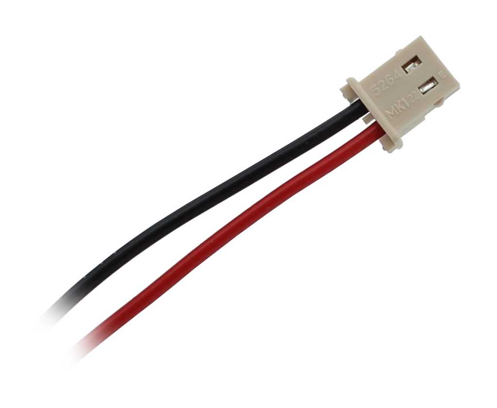 Notleuchtenakku 3.6V, 1500mAh, Ni-MH, F1x3 Mignon AA mit 110mm Kabel