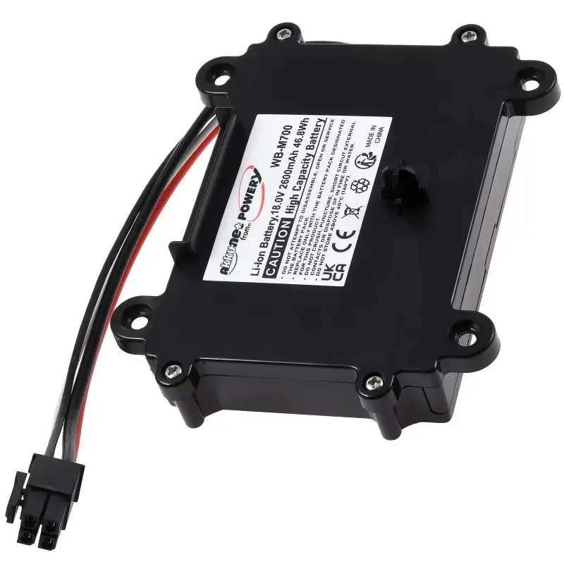 Akku ersetzt Bosch Indego M 700, F016104898 18 Volt 2600Ah
