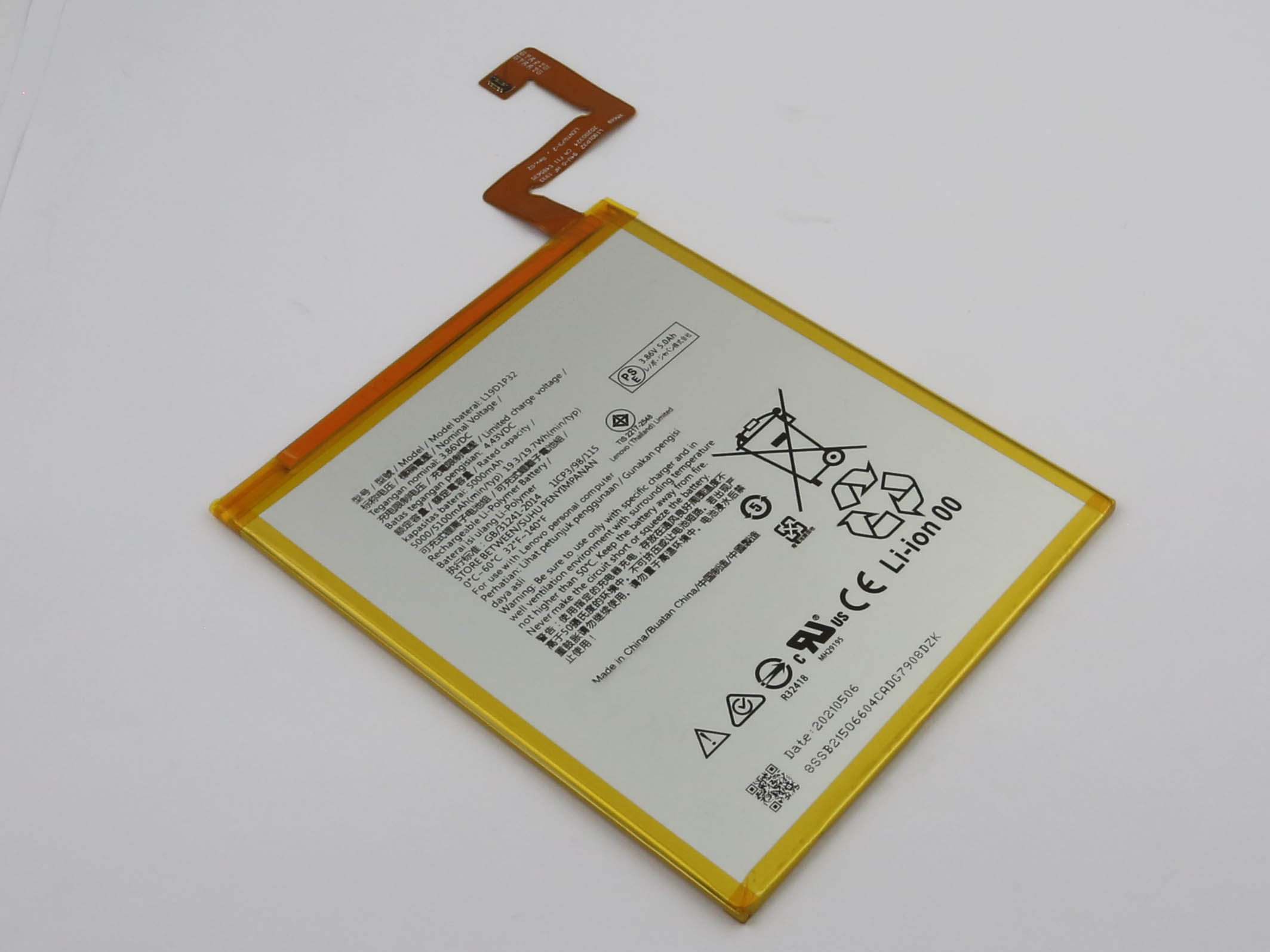Akku ersetzt 45N1036 passend für Lenovo ThinkPad T430S, T430Si, 3800mAh