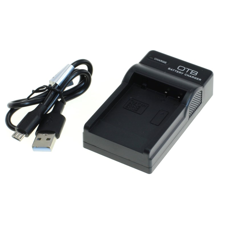 OTB Akkuladegerät für Panasonic DMW-BCG10E, DMW-BCJ13E, DMW-BCF10E Akkus