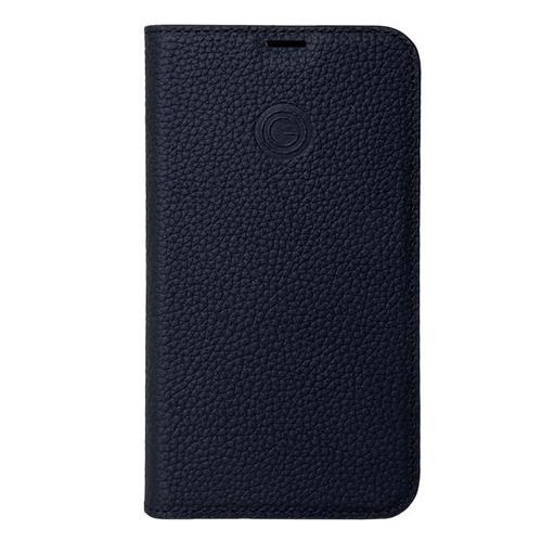 iPhone 15 Pro, Marc schwarz, Book-Cover Echtleder