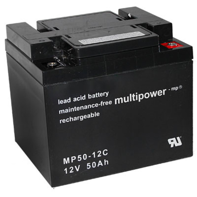 Multipower MPC50-12I (MP50-12C) Bleiakku Zyklenfest, 12V 50Ah