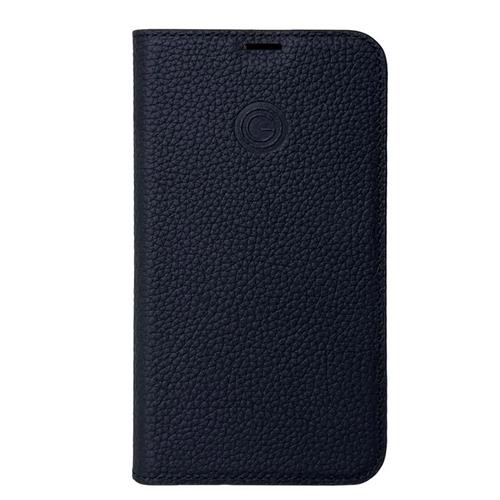 iPhone 15, Marc schwarz, Book-Cover Echtleder