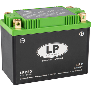 LP LFP30 LiFePo4 ersetzt 12N24-3A, GTX30L-BS, HVT-02, YTX30L, YIX30L Batterie