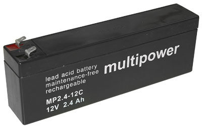 Multipower MP2.4-12C Bleiakku Zyklenfest, 12V 2.4A