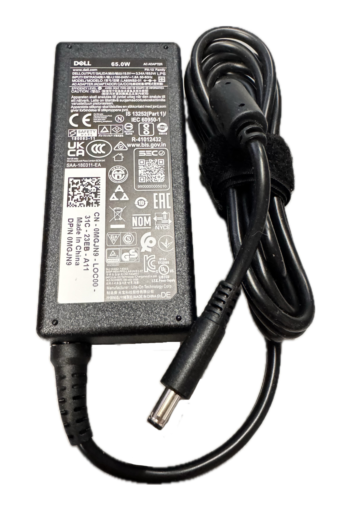 Dell 492-BBME, RWHHR, PA-1650-02D4 Netzteil, 19,5V 3,34A 4.5x3.0mm