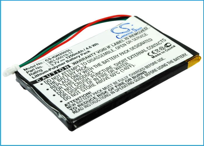 Akku ersetzt Garmin 361-00019-11, 010-00621-10 1250mAh