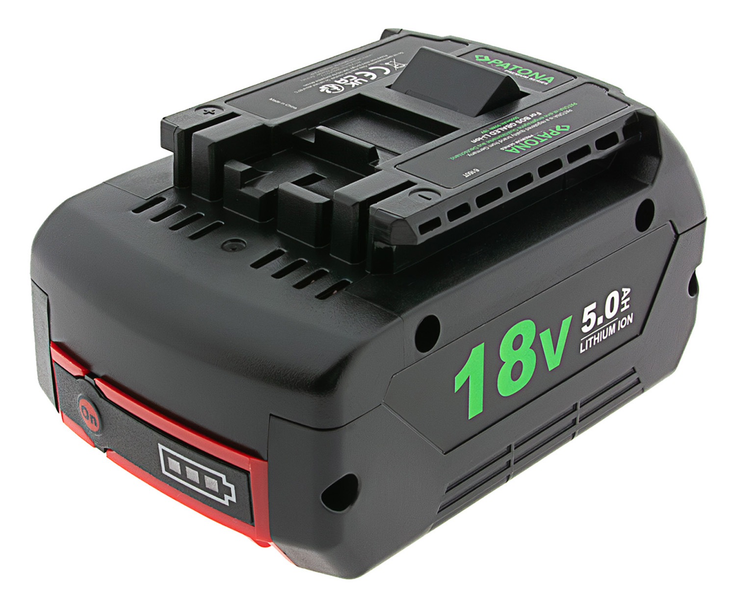 Akku ersetzt Bosch GBA 18V, 2607337069, 1600Z00038, 1600Z00036, 18V 5A Li-Ion