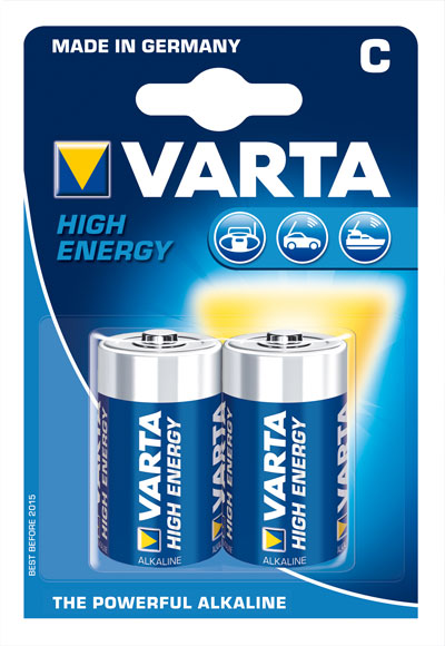 Varta 4914 Longlife Power, LR14, C Batterien 2er Pack