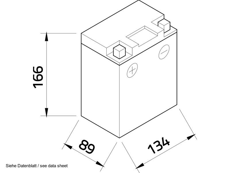 Intact GEL12-14-A2 GEL-Motorradbatterie ersetzt 12N11-3A-1, CB14-A2, CTX14AH-BS