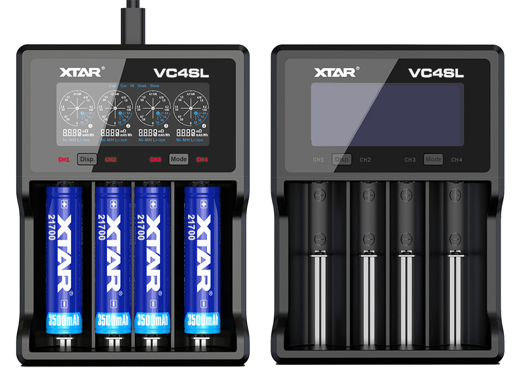 Xtar VC4SL QC Ladegerät für Li-Ion und Ni-MH Akkus