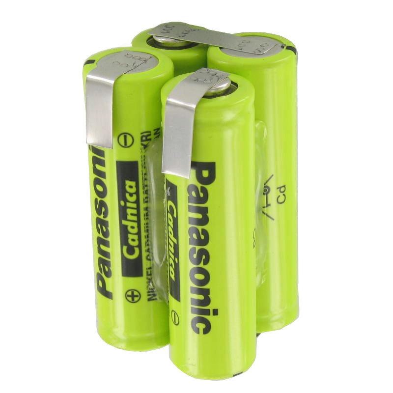 Akkupack 4.8V 800mAh Ni-CD F2x2 4er Würfel mit Lötfahne