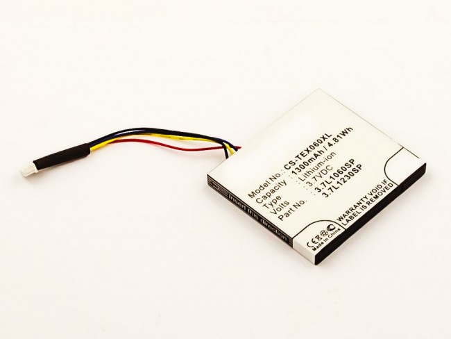 Akku ersetzt Texas Instruments 3.7L1060SP, P11P35-09N01 1300mAh