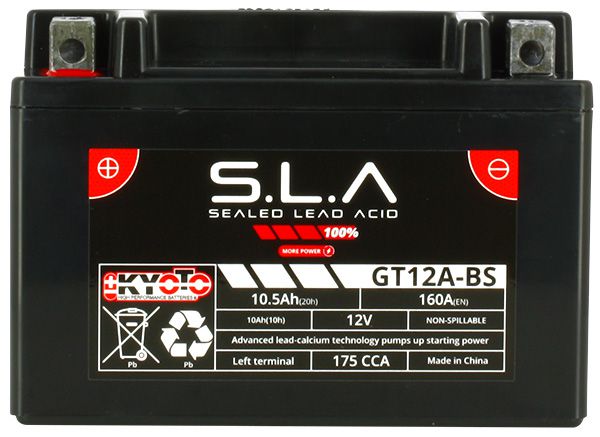 Kyoto SLA YT12A-BS, YT12A-4, M6016 12V 10Ah