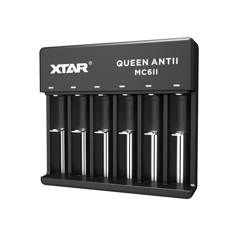 Xtar MC6C 6Fach Li-ion Akku Ladegerät mit Display