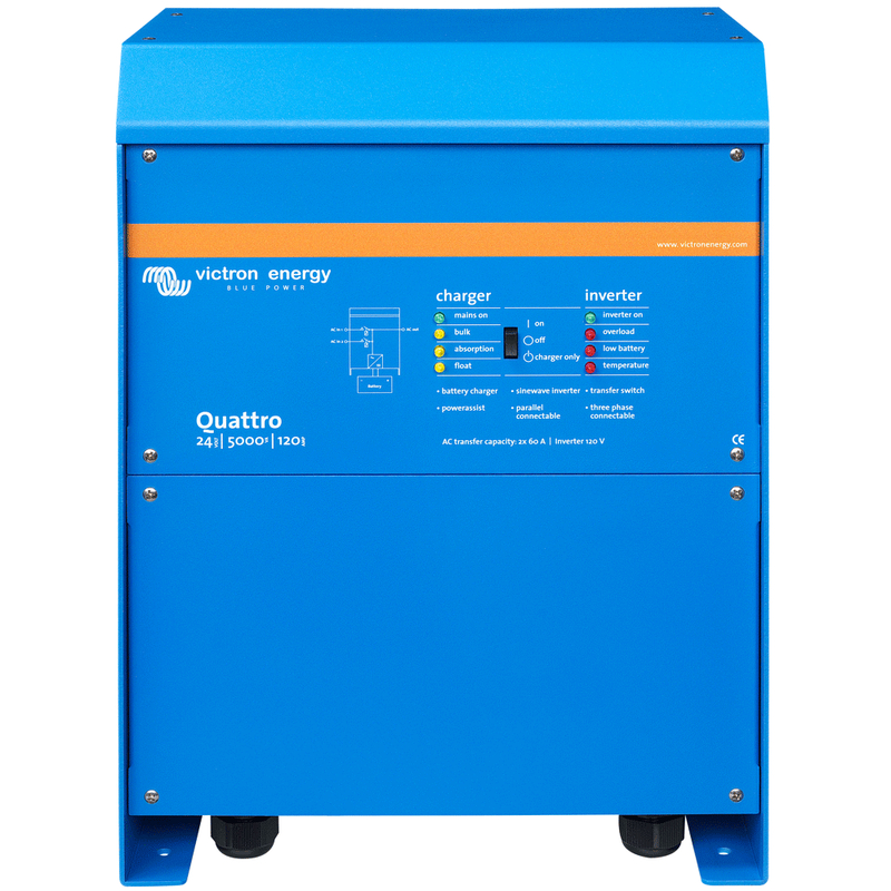 Victron Quattro 24/5000/120 Wechselrichter 4000W und Ladegerät 24V