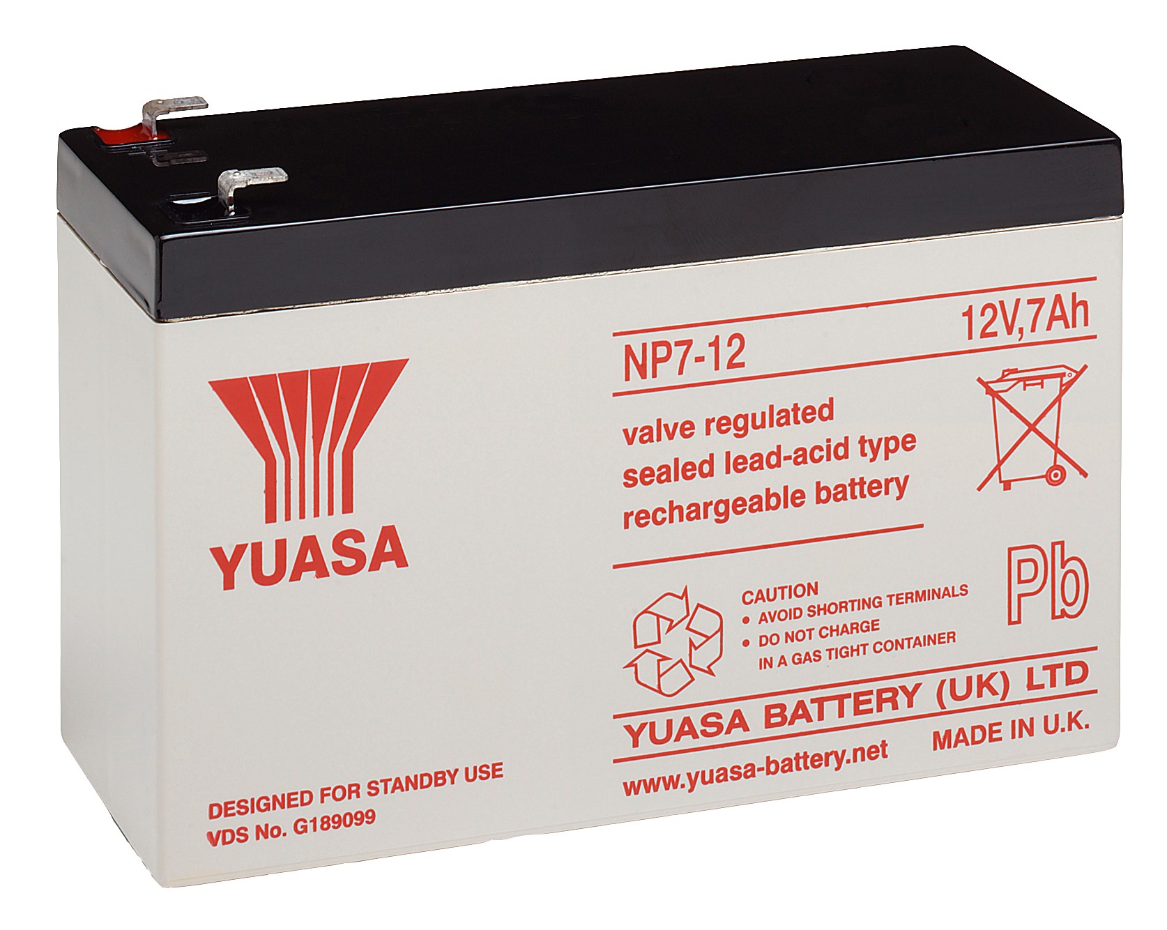 Yuasa NP7-12L, 12V 7Ah Blei-Akku
