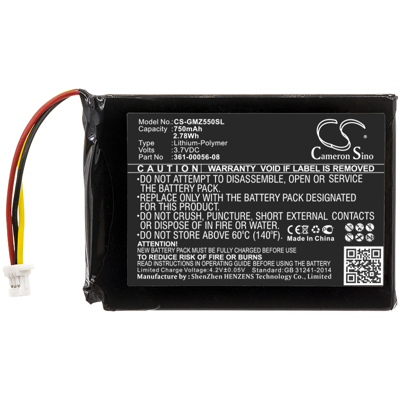 Akku ersetzt 361-00056-08 passend für Garmin DriveSmart 5, 50, 55, 60, 61, 65