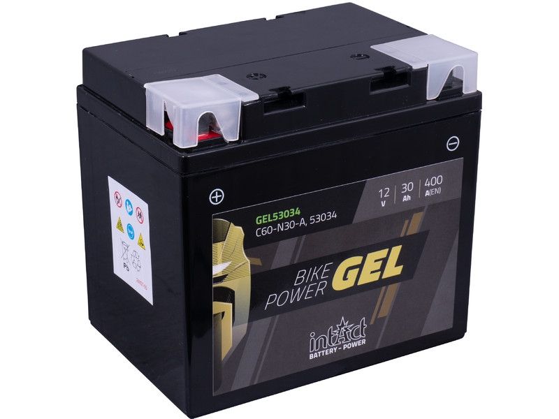 Intact GEL53034 GEL-Motorradbatterie ersetzt 530 030 030, Y60-N24A, Y60-N24L-A