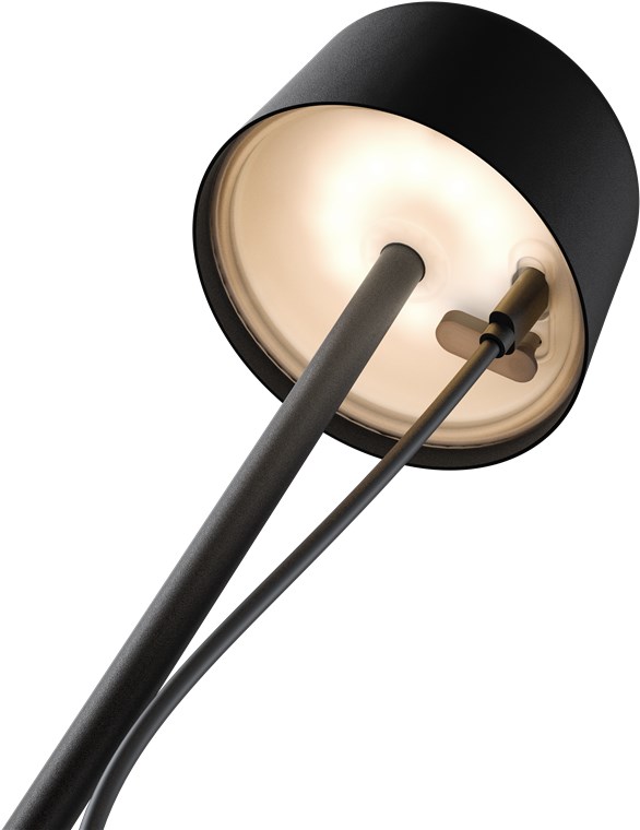 Kabellose LED-Tischleuchte, Grösse S, 25 cm, schwarz