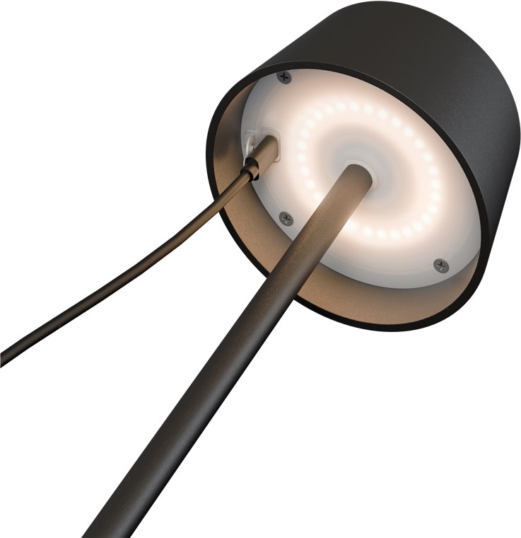 Kabellose dimmbare LED Tischleuchte, Weiss