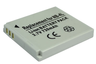 Akku ersetzt Canon NB-4L, 9763A001, PL46G 700mAh