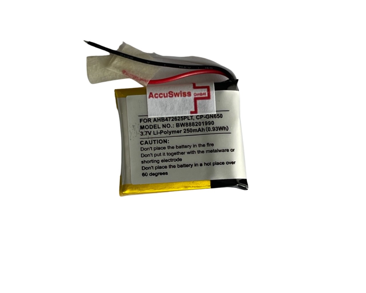 Akku ersetzt AHB472625PLT, AHB682828PS, CP-GN650 passend für Jabra Evolve 65, 80