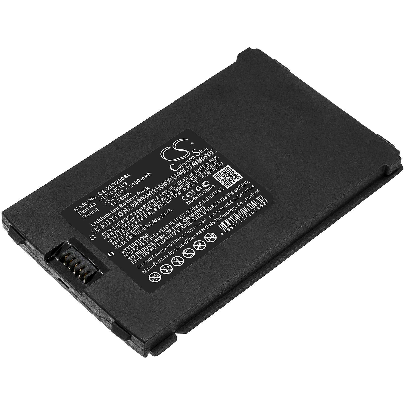 Akku ersetzt Zebra BT-000409, BTRY-TC2X-1XMA1-01 passend für TC2x