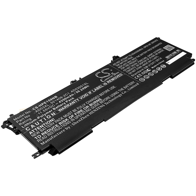 Akku ersetzt HP AD03XL, HSTNN-DB8D passend für Envy 13-AD000, Envy 13-AD1XX