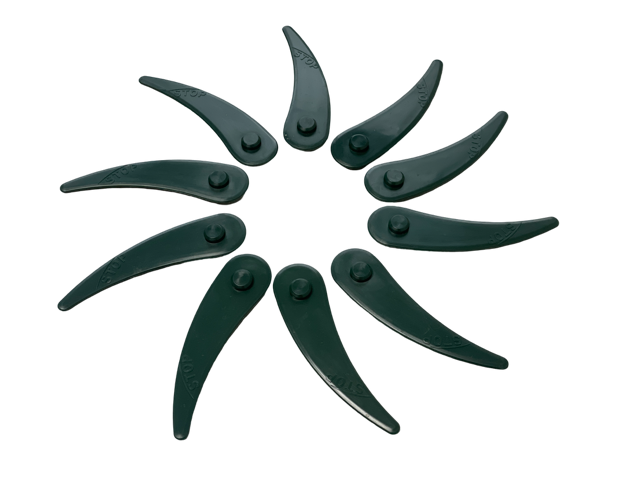 10 x Kunststoffmesser passend für Bosch ART 23-10.8 LI, 23-18 LI