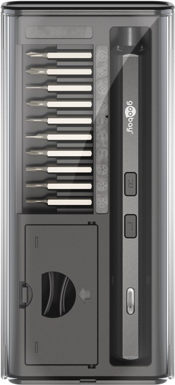 Mini Akku-Schrauber mit 20 Präzisions-Bits für Smartphone, Notebook, Tablet